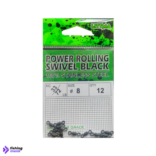 Littma Power Rolling Swivel Black - Snap & Swivels