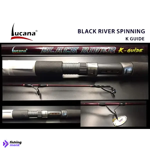 Lucana Black River Bait Cast Fishing Rod | 7ft-10ft