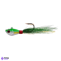 Lucana Bucktail Jig | 110mm | 28g - Green White - Jig Lure