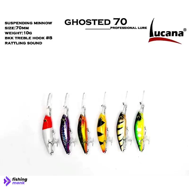 Lucana Ghosted Minnow Hard Lure - Fishingmonk