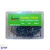 Lucana Iseama Thick High Carbon Steel Hooks | Size: #4-15 | 50pcs/box