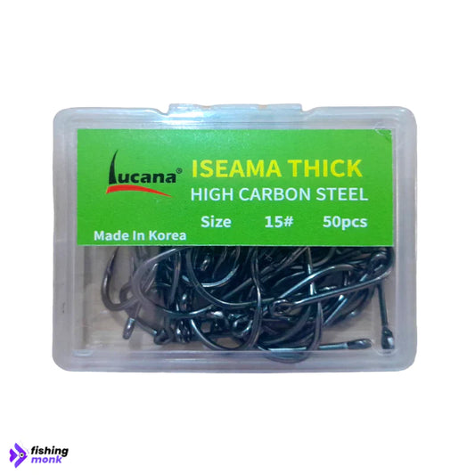 Lucana Iseama Thick High Carbon Steel Hooks | Size: #4-15