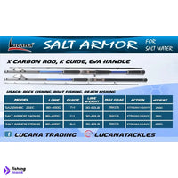 Lucana Salt Armor Spinning Fishing Rod