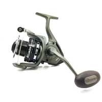 Okuma Acuador spinning reel aluminium spool and handle detail