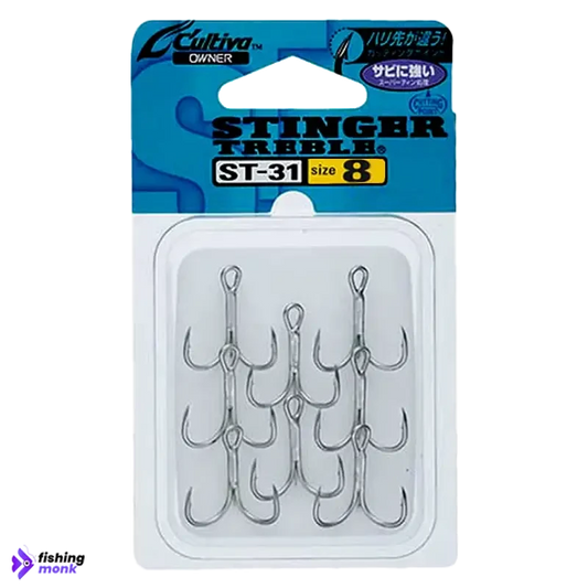 Owner Cultiva ST-31 Stinger Treble | #8 - Fishing Hook