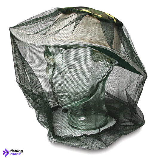 OZ Trail Mosquito Head Net providing insect protection for outdoor activities like camping and hiking.