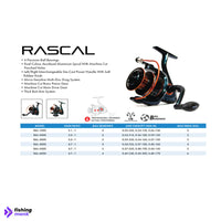 Pioneer Rascal Spinning Fishing Reel | 1000 - 6000 - Reel