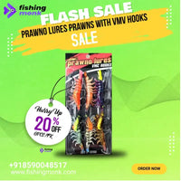 Prawno Lures Prawns with VMV Hooks | 6pcs/pkt - Fishing Lure