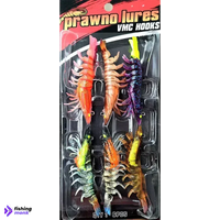 Prawno Lures Prawns with VMV Hooks | 6pcs/pkt - Fishing Lure