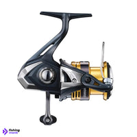 Shimano Sahara 500 Spinning Reel showing G-Free Body and Dyna-Balance Technology