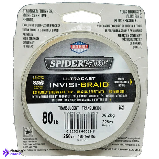 Spider Wire Ultracast Invisi-Braid | 80lb | 228 mtr - 80lb