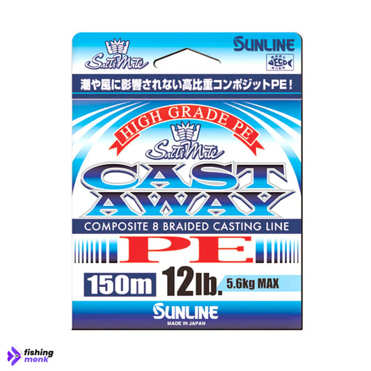 Sunline Saltimate Castaway PE Braided Fishing Line in Pearl Blue