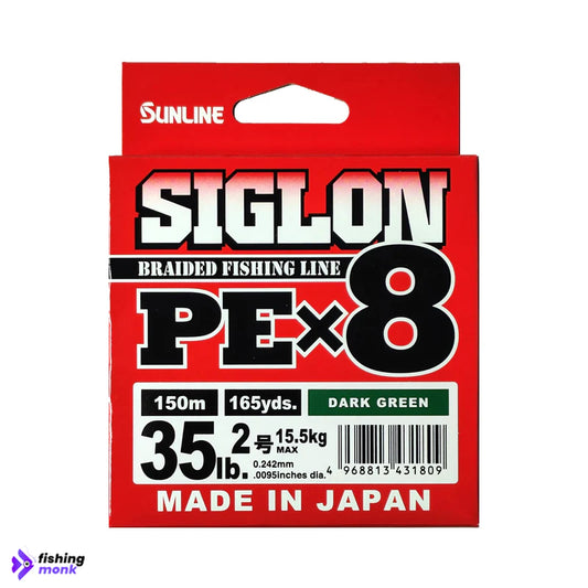 Sunline Siglon PE X8 Braided Fishing Line | #5lb - #35lb