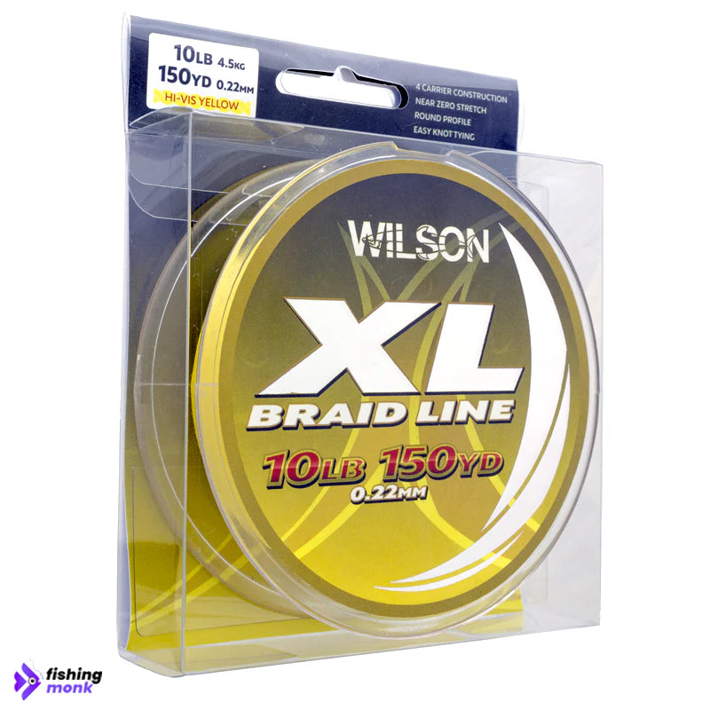 Wilson XL Braid Line, high-strength, smooth-casting fishing line for reliable performance.