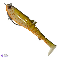 Zerek Flat Shad X Weedless Lure - Orange Belly Trout -